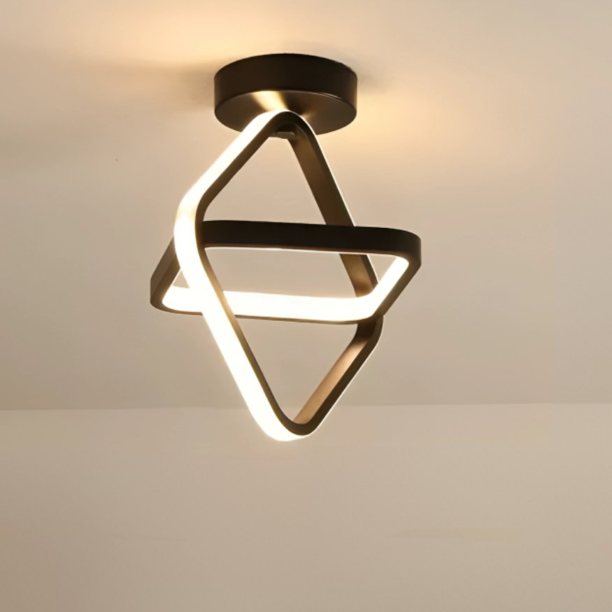 Lampe de Plafond LED Moderne - 2 Anneaux