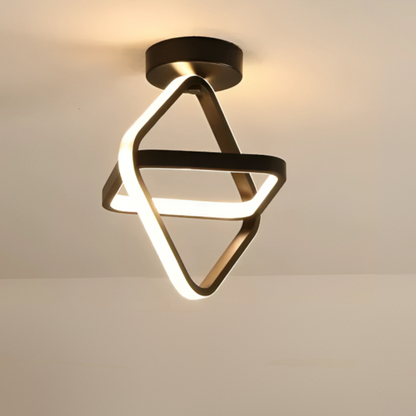 Lampe de Plafond LED Moderne - 2 Anneaux