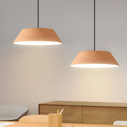 ZenCircle – Suspension LED en bois au style japonais