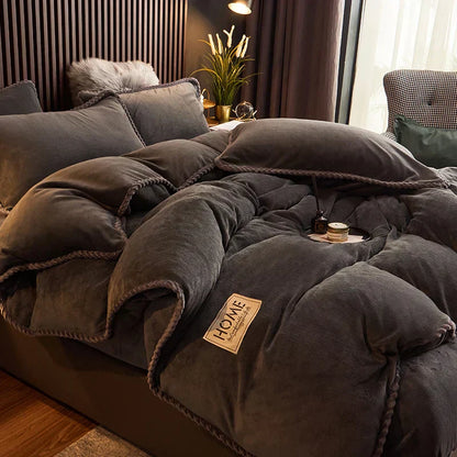 CozyRoyal – Housse de Couette en Velours Doux et Élégant