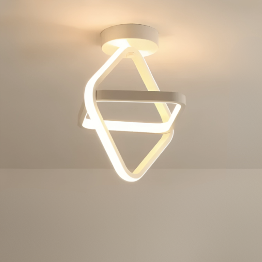 Lampe de Plafond LED Moderne - 2 Anneaux