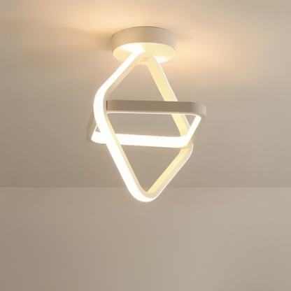 Lampe de Plafond LED Moderne - 2 Anneaux