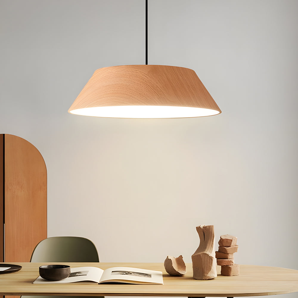 ZenCircle – Suspension LED en bois au style japonais
