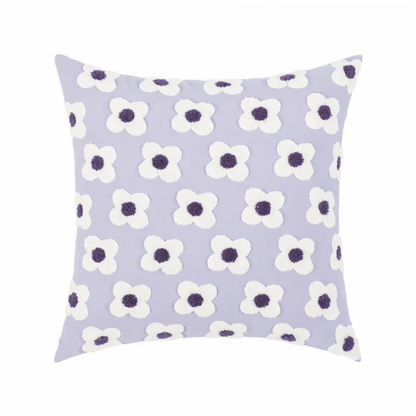 MeraHousse – Housse de Coussin Fleurie Élégante | 45x45 cm | Lavable