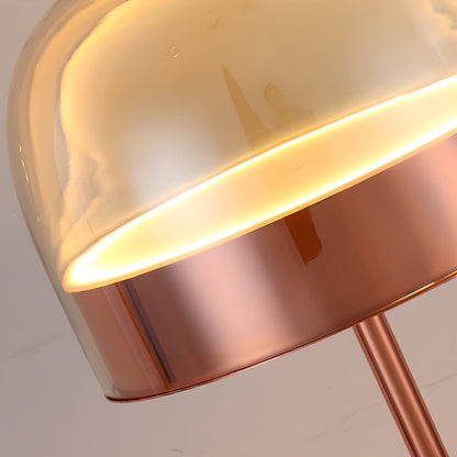 Equatore - Lampe de Table en Verre avec Éclairage Nocturne à Deux Couches