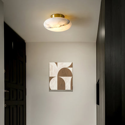 OvaleLuxe - Applique en albâtre pour intérieur raffiné