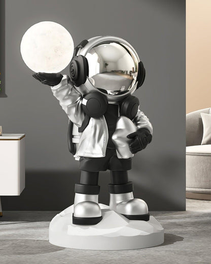 Lampadaire CosmoLume – Astronaute décoratif avec LED intégrée et batterie rechargeable