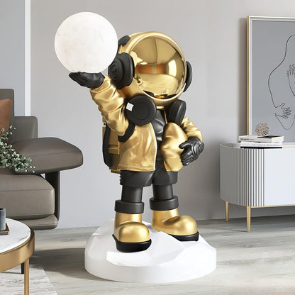 Lampadaire CosmoLume – Astronaute décoratif avec LED intégrée et batterie rechargeable