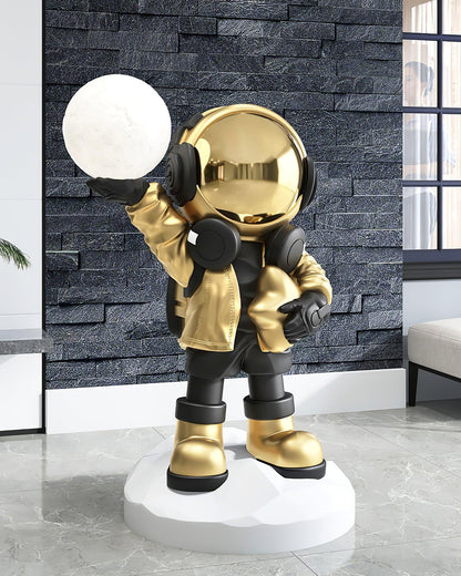 Lampadaire CosmoLume – Astronaute décoratif avec LED intégrée et batterie rechargeable
