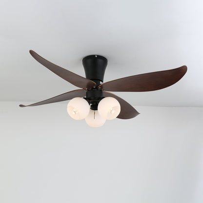 Ventelura | Ventilateur Plafonnier avec Lumière – Design Nature & Pétales en Bois