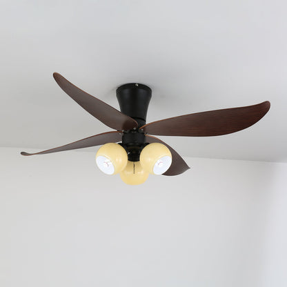 Ventelura | Ventilateur Plafonnier avec Lumière – Design Nature & Pétales en Bois
