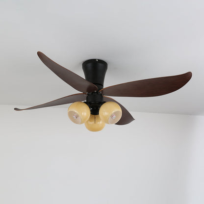 Ventelura | Ventilateur Plafonnier avec Lumière – Design Nature & Pétales en Bois