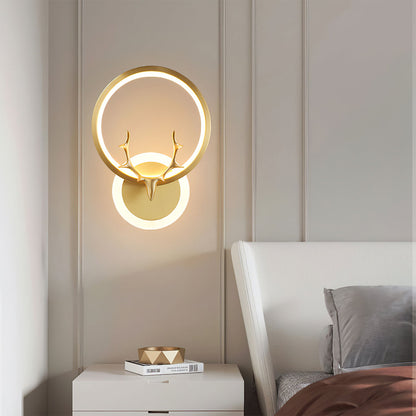 ÉclatNordique – Applique Murale LED Artistique | Changement de Couleur 3 Tons | Finition Or ou Noire