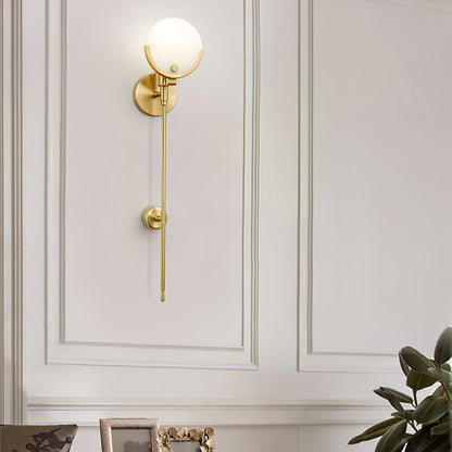 AvaLume – Applique Murale en Laiton et Albâtre | LED | Design Moderne