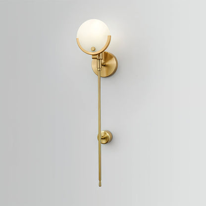 AvaLume – Applique Murale en Laiton et Albâtre | LED | Design Moderne
