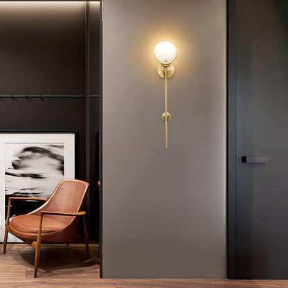 AvaLume – Applique Murale en Laiton et Albâtre | LED | Design Moderne
