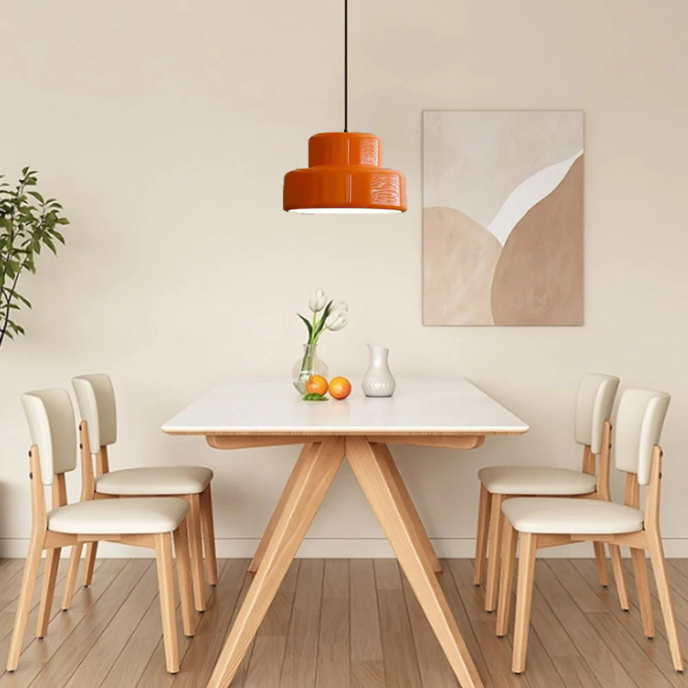 RetroSphere - Lampe suspendue orange design