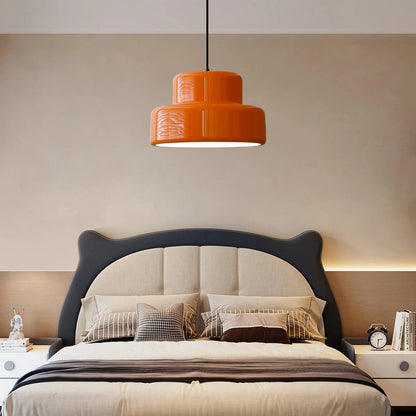 RetroSphere - Lampe suspendue orange design