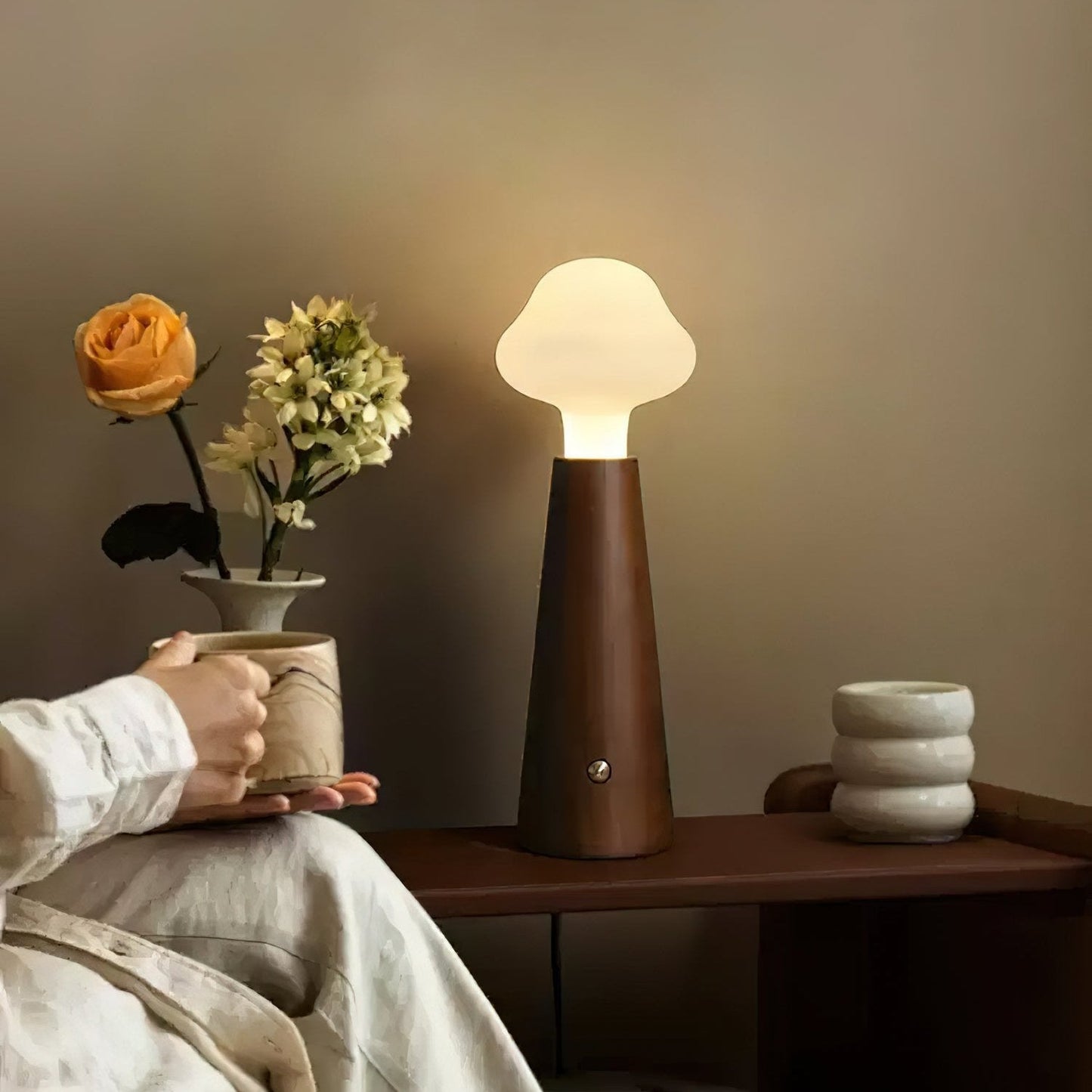 RêveLumineux – Lampe de Table Poétique | LED Intégrée | 3 Températures de Couleur | 42 cm