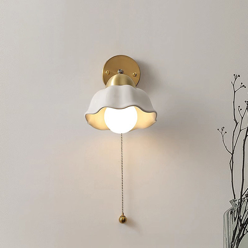 Vintage Petal Glow - Lumière murale vintage en pétales