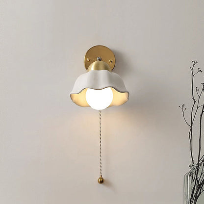 Vintage Petal Glow - Lumière murale vintage en pétales