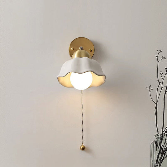 Vintage Petal Glow - Lumière murale vintage en pétales
