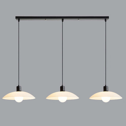 VELLUNO | Suspension en Verre Minimaliste – Blanc – Douce Lumière – 3 Formats – Douille E27