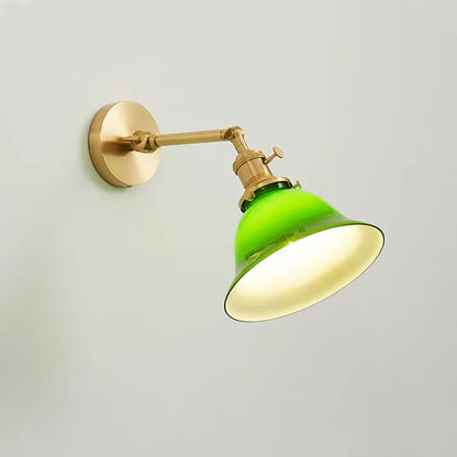 Retro Swivel Arm Glass Wall Light - Lampe murale en verre à bras pivotant rétro