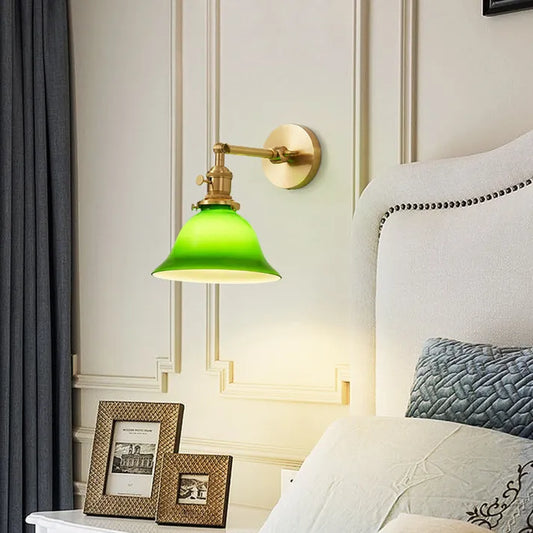 Retro Swivel Arm Glass Wall Light - Lampe murale en verre à bras pivotant rétro