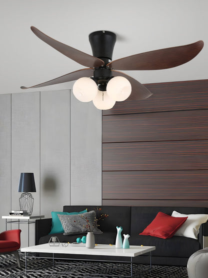 Ventelura | Ventilateur Plafonnier avec Lumière – Design Nature & Pétales en Bois