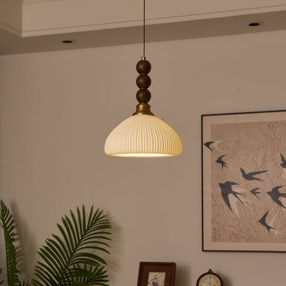 LUNARIAH – Suspension Artisanale en Verre, Bois et Céramique – 4 Modèles au Choix