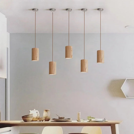 NordicGlow - Suspension en Bois Scandinave