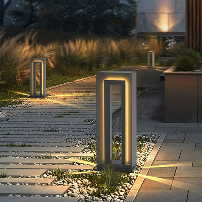 VELTURA | Lampe de Chemin de Jardin Moderne – Acier Inoxydable & LED – IP66 – 62 cm