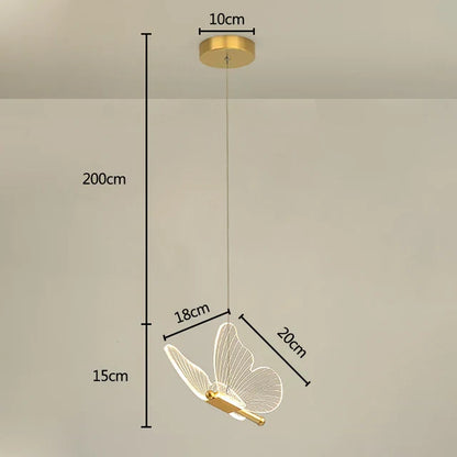 FlutterGlow - Suspension LED Papillon
