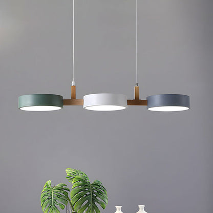 Lampe Suspendue Cylindrique Moderne en Métal Noir pour Salle à Manger - Luminaire Suspendu Éclairage Chaleureux 0