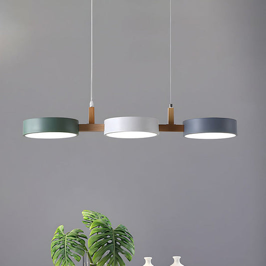 Lampe Suspendue Cylindrique Moderne en Métal Noir pour Salle à Manger - Luminaire Suspendu Éclairage Chaleureux 0