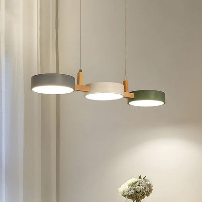 Lampe Suspendue Cylindrique Moderne en Métal Noir pour Salle à Manger - Luminaire Suspendu Éclairage Chaleureux 1