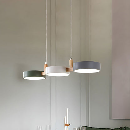 Lampe Suspendue Cylindrique Moderne en Métal Noir pour Salle à Manger - Luminaire Suspendu Éclairage Chaleureux 4