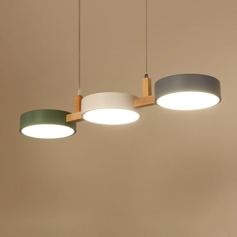 Lampe Suspendue Cylindrique Moderne en Métal Noir pour Salle à Manger - Luminaire Suspendu Éclairage Chaleureux 5