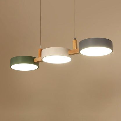 Lampe Suspendue Cylindrique Moderne en Métal Noir pour Salle à Manger - Luminaire Suspendu Éclairage Chaleureux 5