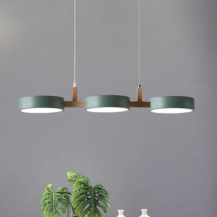 Lampe Suspendue Cylindrique Moderne en Métal Noir pour Salle à Manger - Luminaire Suspendu Éclairage Chaleureux 7