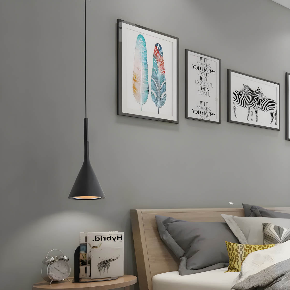Lampe Suspendue Élégante LED Réglable en 8 Couleurs – Luminaire Suspendu Compact pour Salle à Manger et Intérieur 4