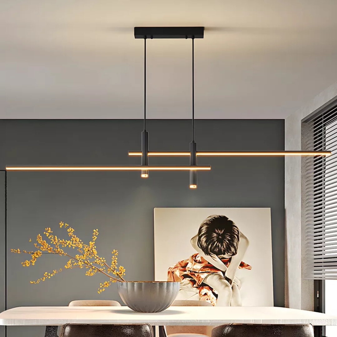 Lampe Suspendue Moderne et Réglable pour Salle à Manger – Lampe Suspension Élégante en Aluminium avec Éclairage LED Dimmable 3