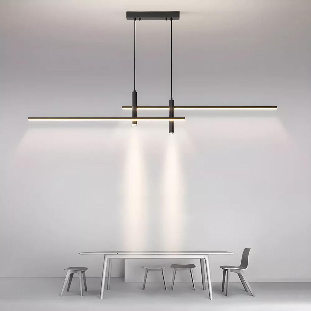 Lampe Suspendue Moderne et Réglable pour Salle à Manger – Lampe Suspension Élégante en Aluminium avec Éclairage LED Dimmable 4