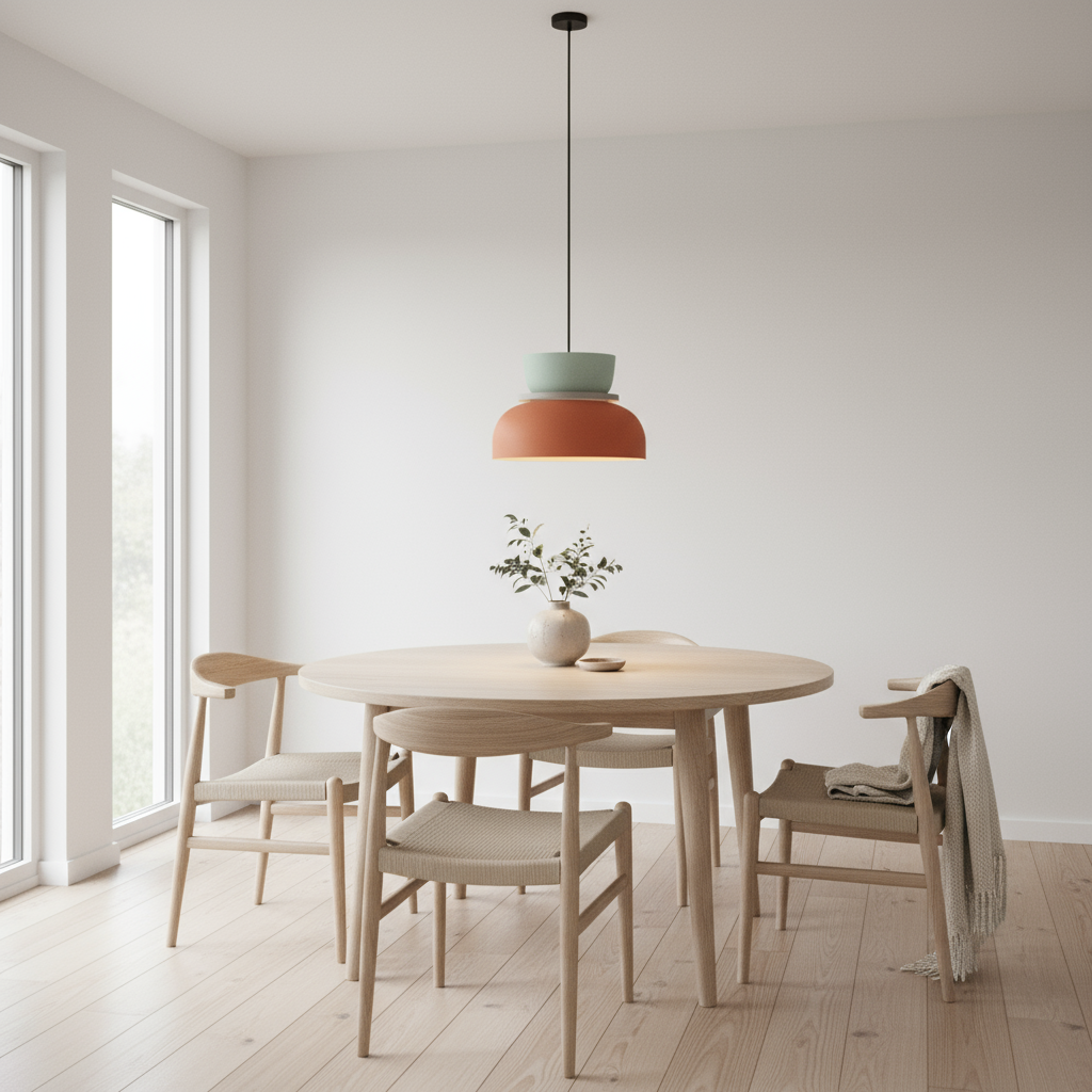 Lampe Suspendue Scandinave LED Énergétique en Corde – Luminaire Suspendu Pastel pour Salle à Manger et Salon 1