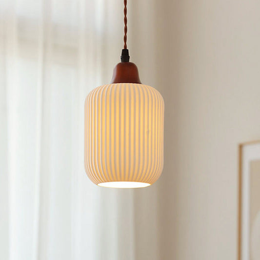 Lampe Suspendue Vintage Scandinave en Céramique avec Éclairage Doux pour Salle à Manger et Salon - Luminaire Suspendu Élégant 0