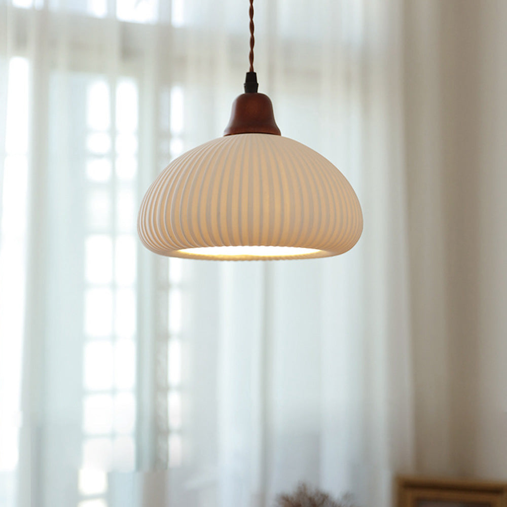 Lampe Suspendue Vintage Scandinave en Céramique avec Éclairage Doux pour Salle à Manger et Salon - Luminaire Suspendu Élégant 5