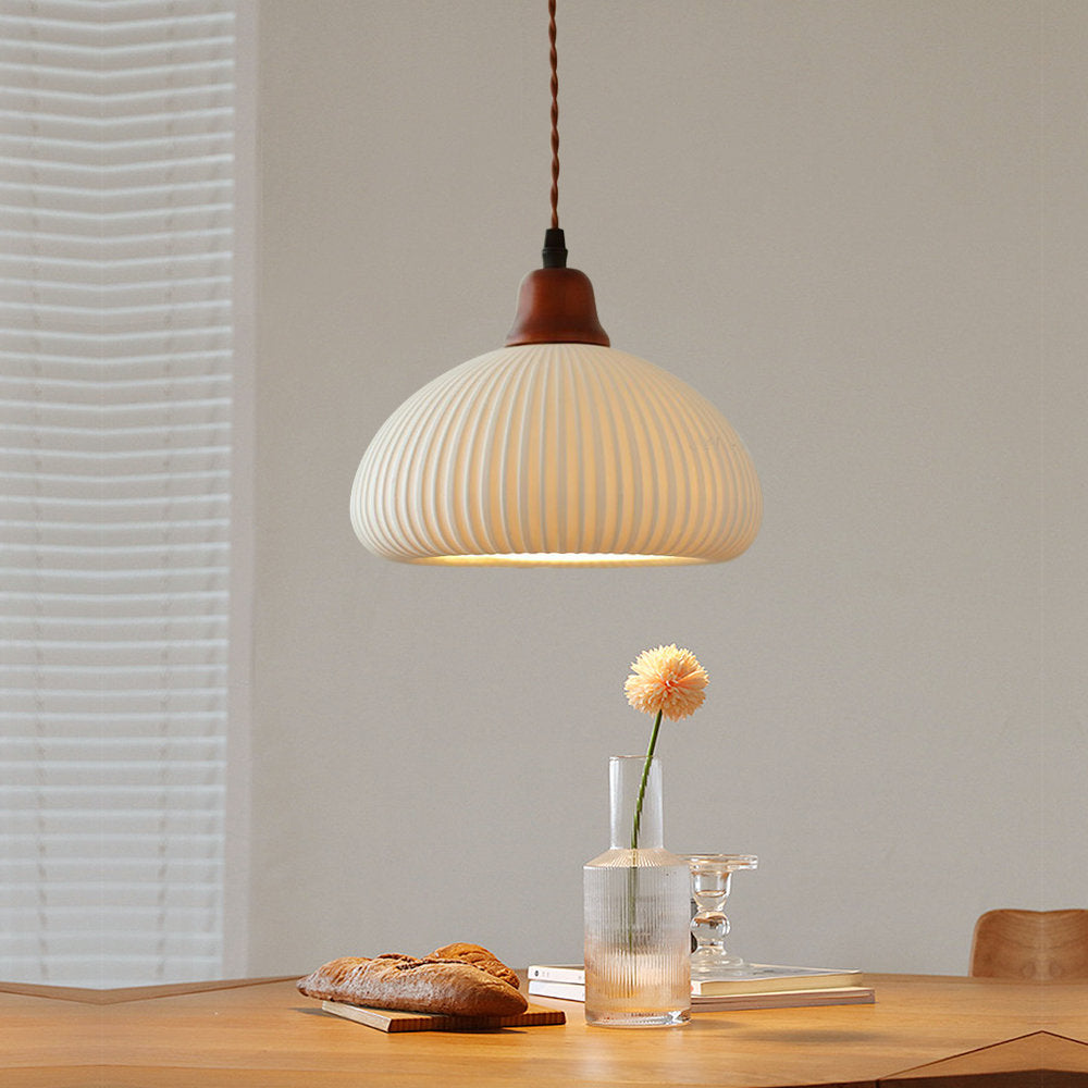 Lampe Suspendue Vintage Scandinave en Céramique avec Éclairage Doux pour Salle à Manger et Salon - Luminaire Suspendu Élégant 6