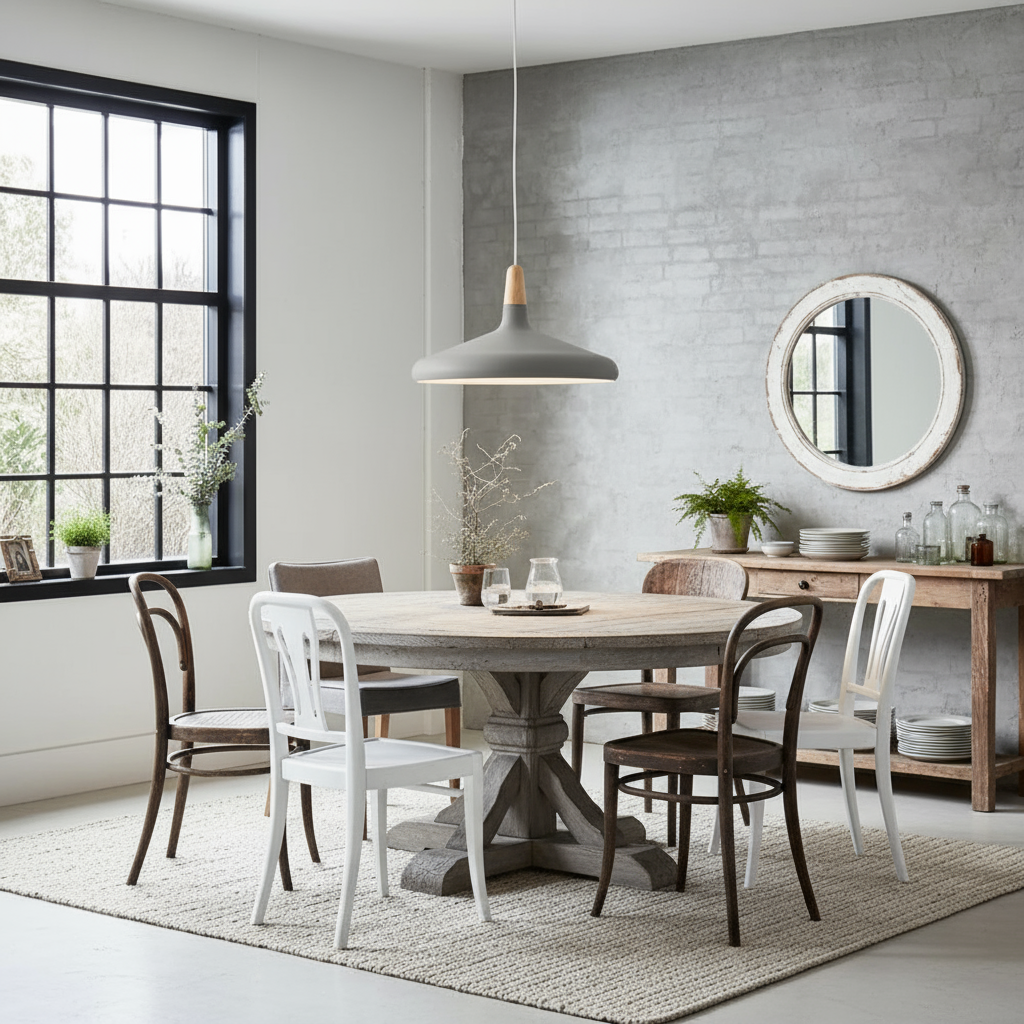 Lampe Suspendue en Aluminium et Bois - Luminaire Suspendu Conique de 18 cm pour Salle à Manger avec Finitions Colorées 1