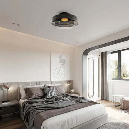 GlassLuxe – Lumière de Plafond Médiévale